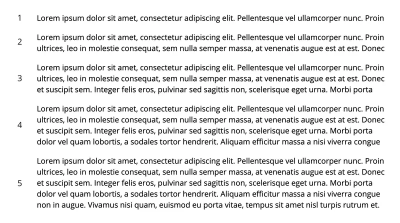 Paragraaf lengte