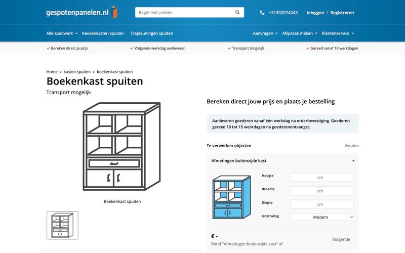Gespoten panelen