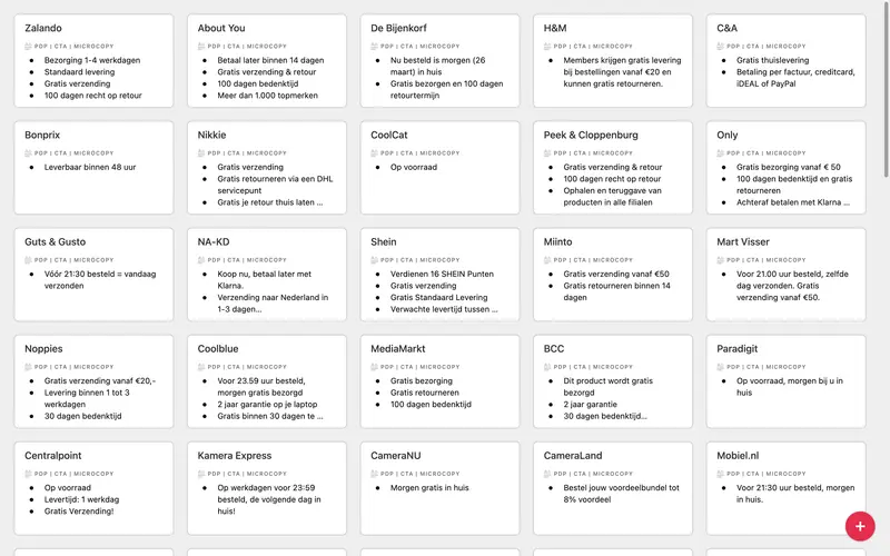 Microcopy productpagina